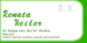 renata weiler business card